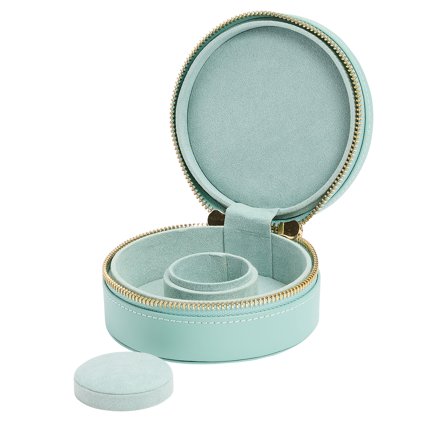 WOLF Sophia Round Zip Case in Jade